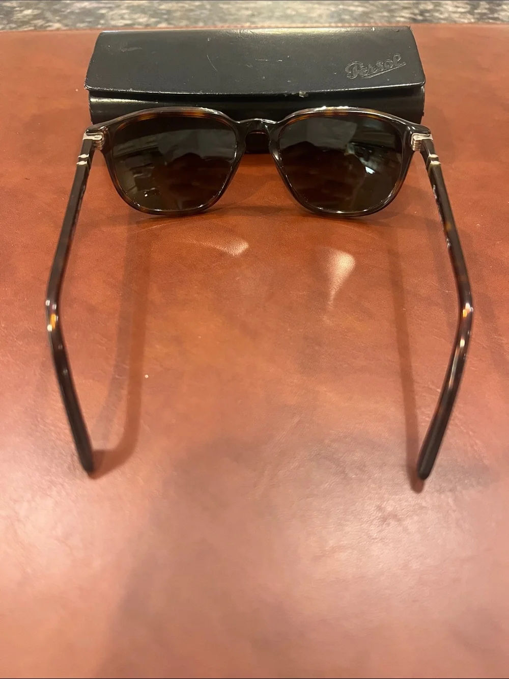 Persol Brown Tortoiseshell Frame Sunglasses with Black Lenses - PO3019-S 24/31